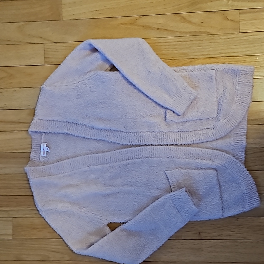 Design History GirlsCardigan Sweater Light Pink Size Medium